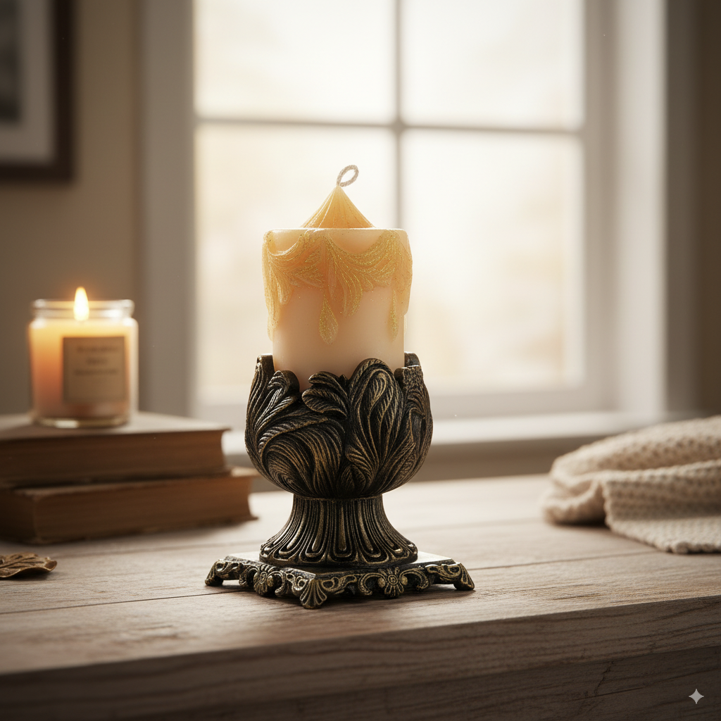 "Eternal Radiance" Candle with holder