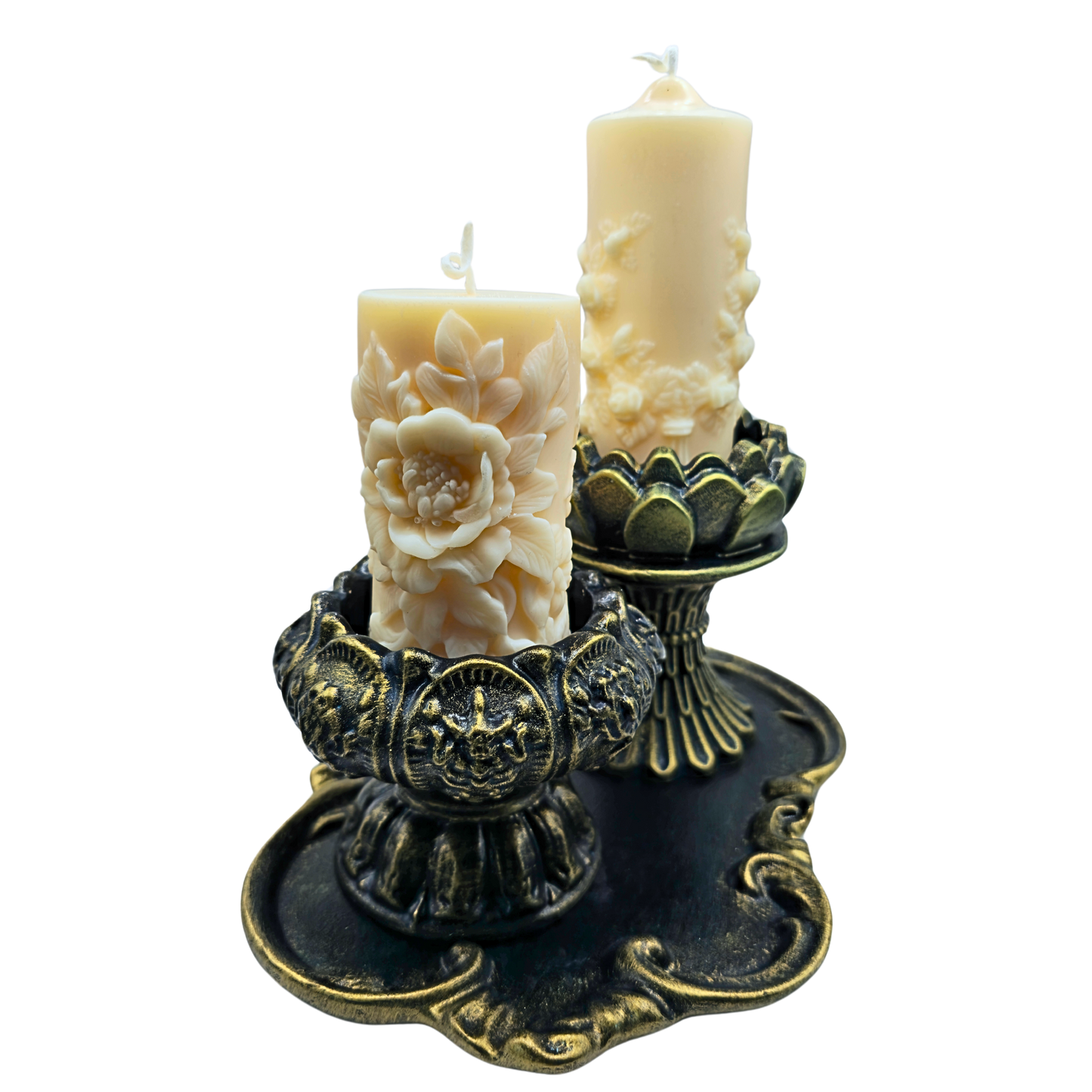 "Golden Evening" Candle Set