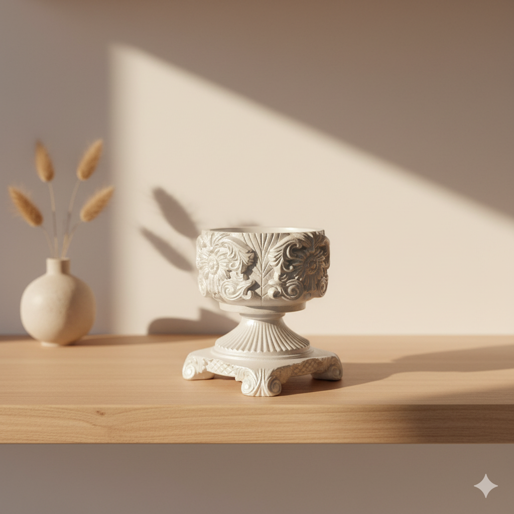 "Ornate Pedestal" Candle Holder